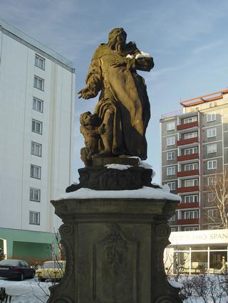 Barokní socha sv. Pelhřima na Masarykově ulici ©I. Matiovský