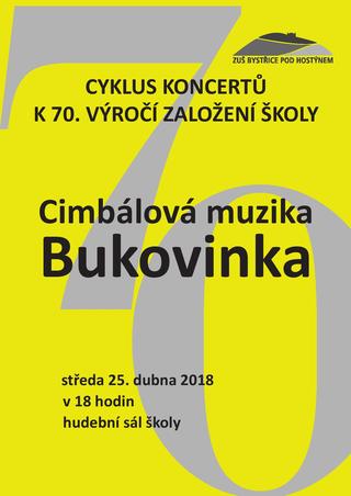 Koncert cimbálová muzika Bukovinka