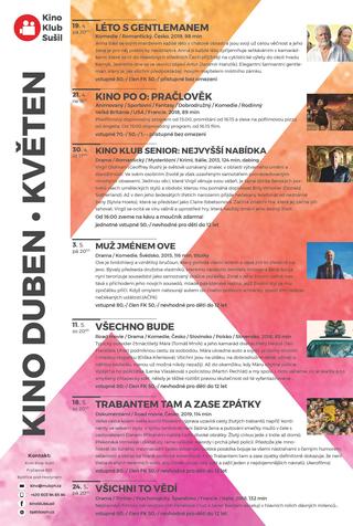 Program kina duben/květen