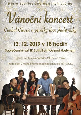 Vánoční koncert Cimbal Classic a pěvecký sbor Jaderničky