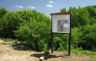 Informační panel na naučné stezce