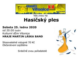 Hasičský ples Vítonice